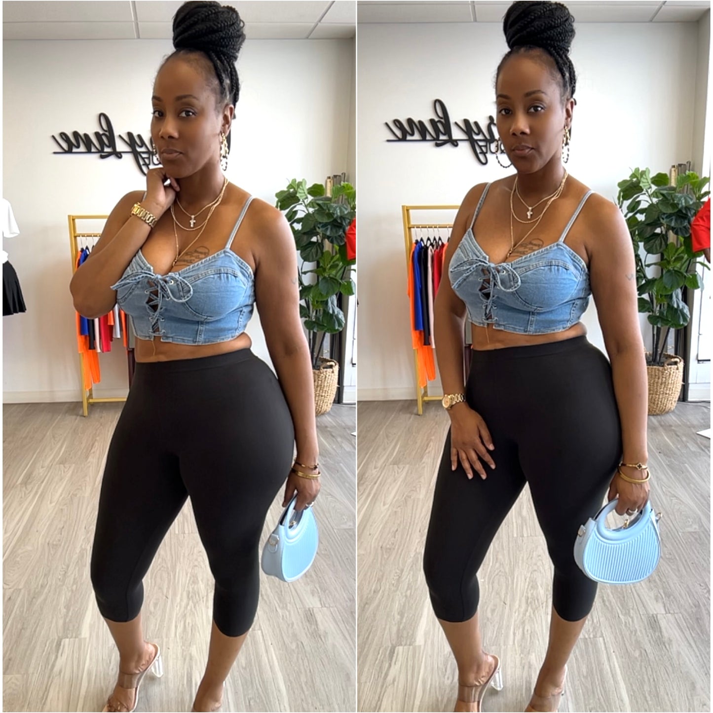 Butter Soft Black Capri Leggings