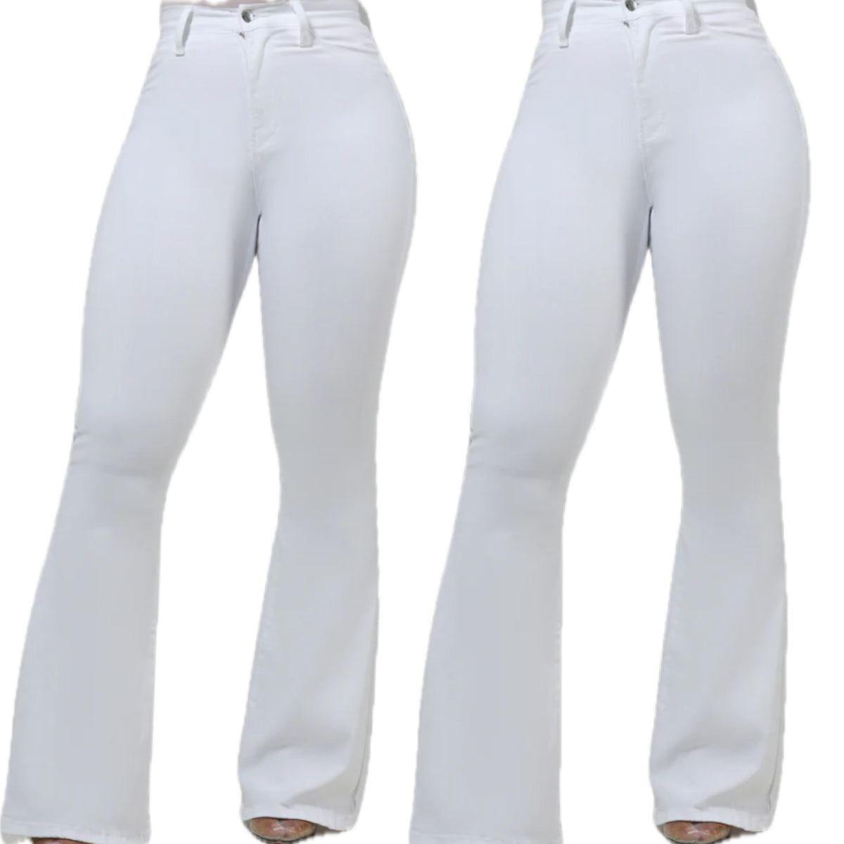 “Tasia” Bell Wide Leg High Waisted Jeans