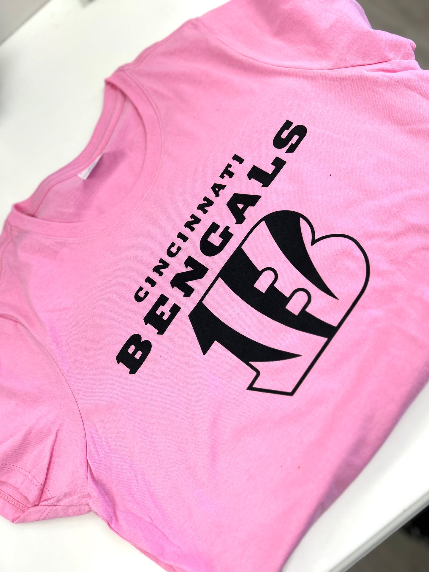 Cincinnati Bengals Crew Neck Unisex Graphic Tee Shirts