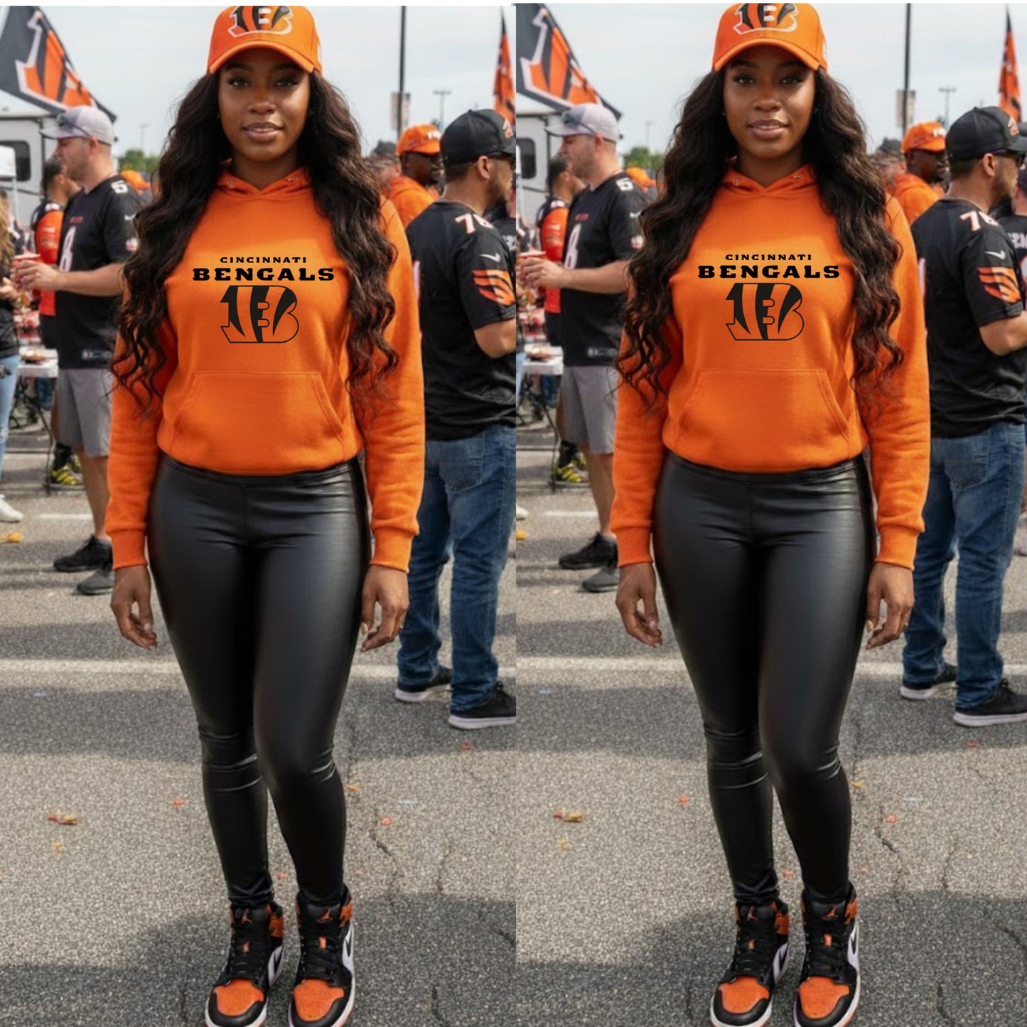 Burnt Orange Bengals Hoodie