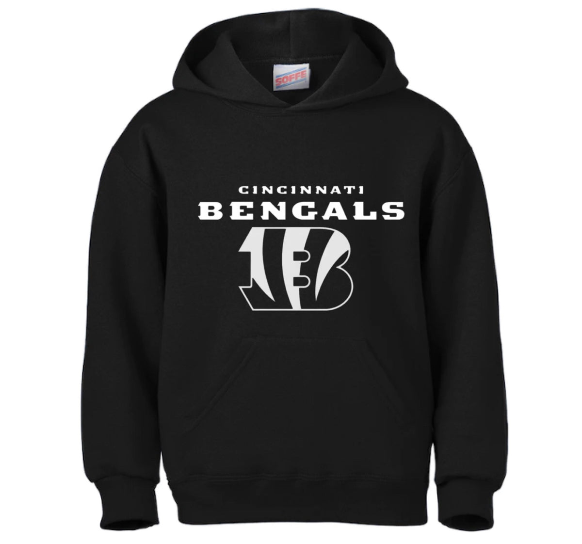 Victory Lane Boutique White Out Bengals Hoodie *Limited Edition (1-3 Turnaround timeframe) LG White/Black