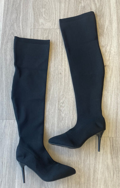 Over the Knee Stretch Sock Boots