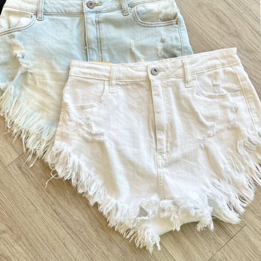 “Baddie” Frayed Bootie Shorts