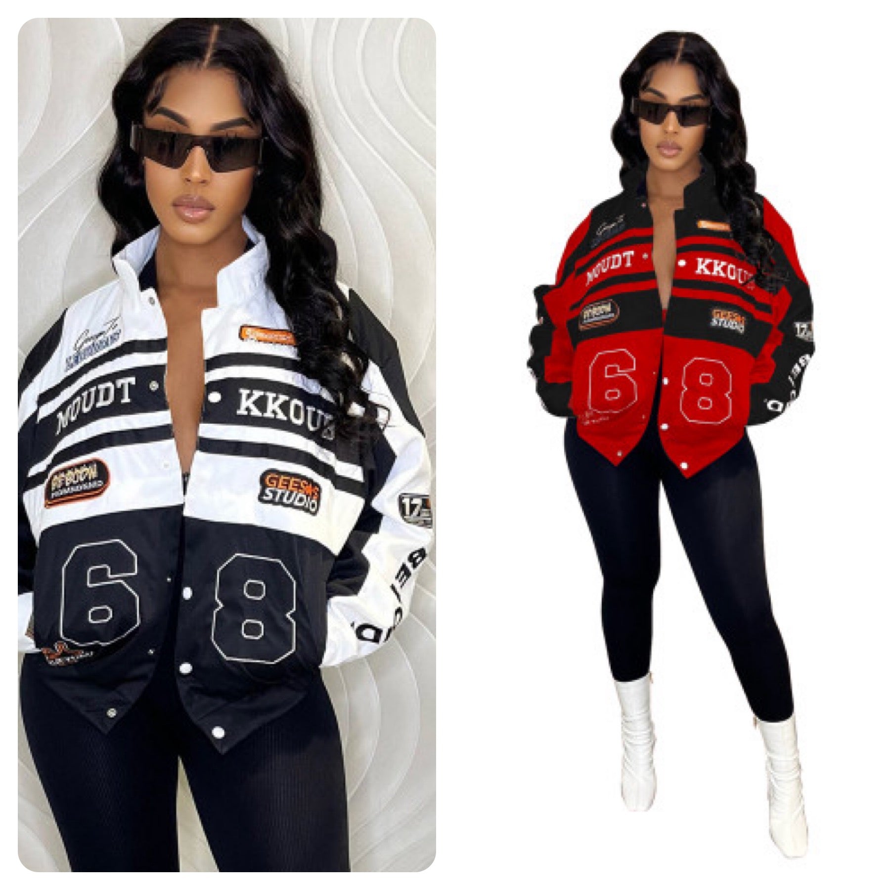 “Motorsport” 3 Way Zip Jacket/Skirt Set