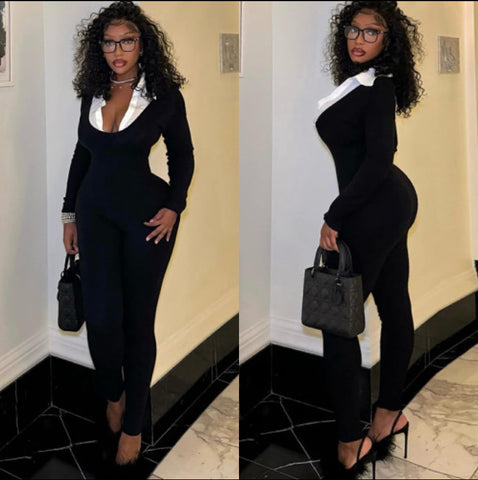“Missy” One Piece Long Sleeve Jumpsuit