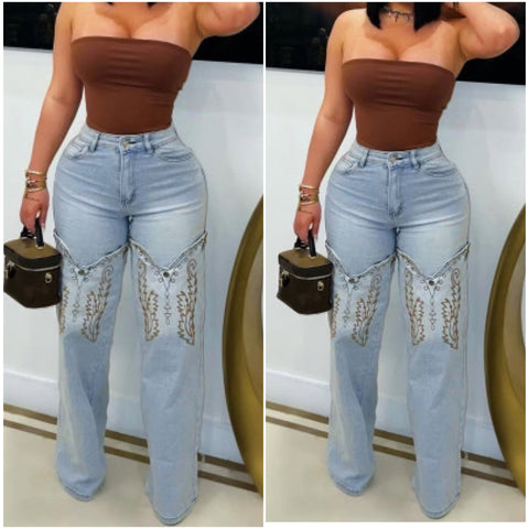 “Rider” Denim breakaway pants