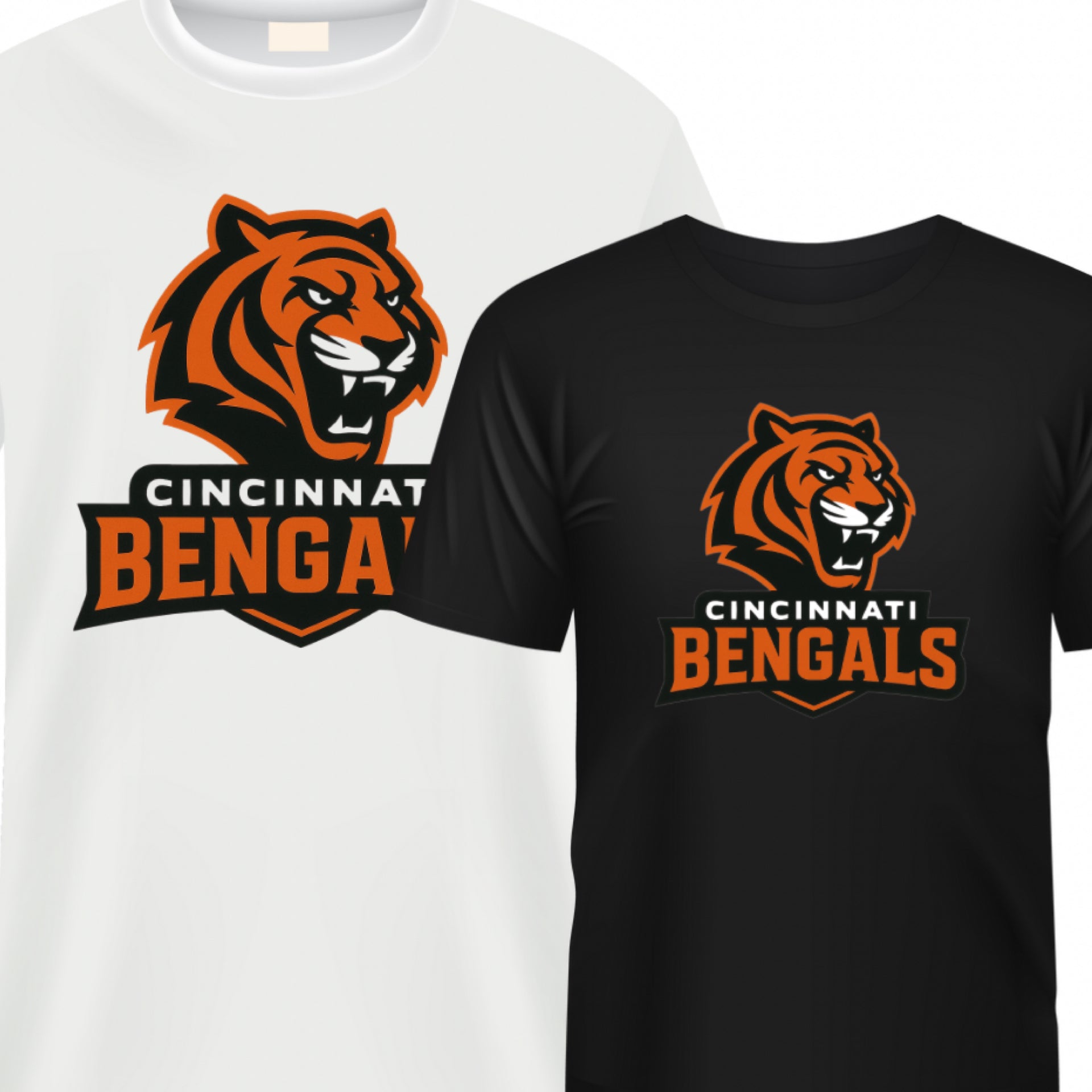 “Tiger” Cotton Unisex Tee Shirt (1-3 business day turnaround timeframe)