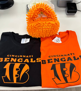 Cincinnati Bengals Crew Neck Unisex Graphic Tee Shirts