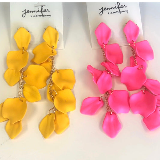 “Petals” Lightweight Dangle Fashion Earrings