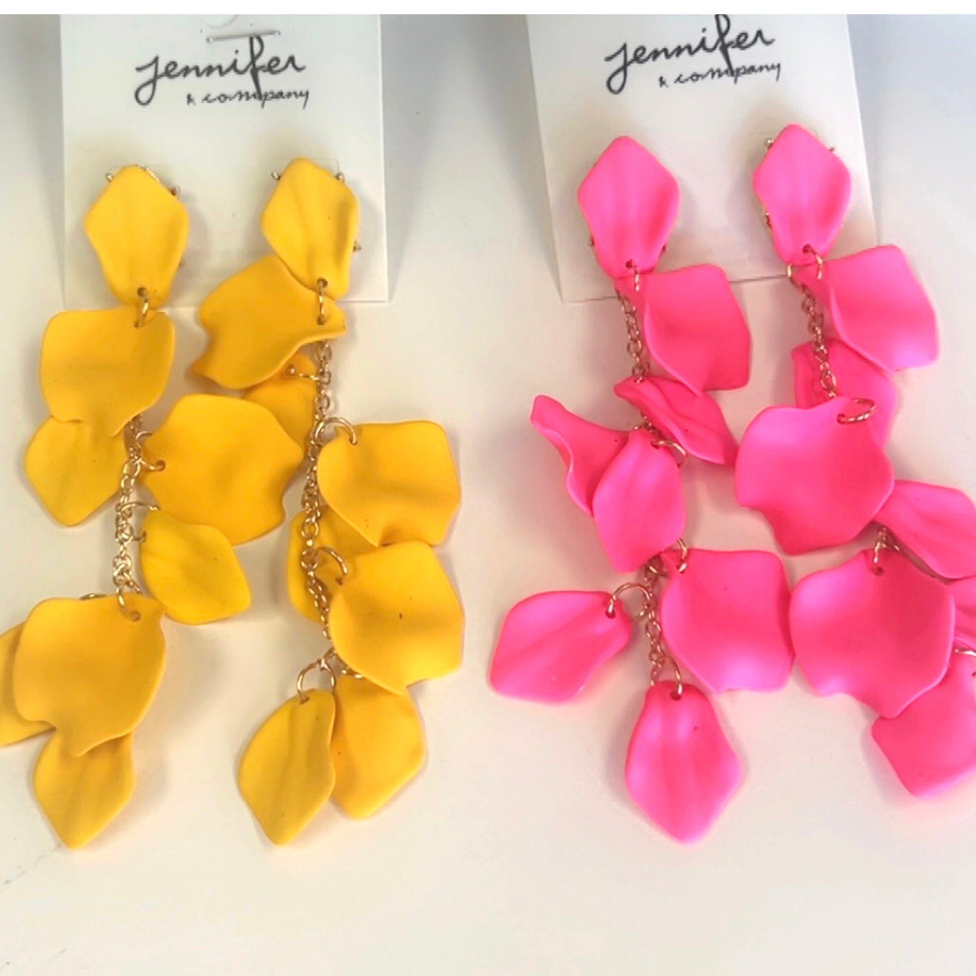 “Petals” Lightweight Dangle Fashion Earrings