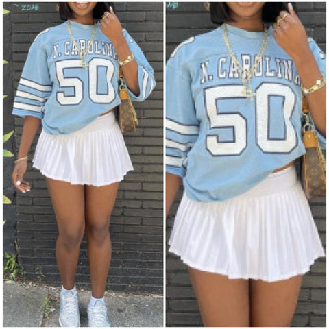 “Carolina” Women’s Baby Blue Short Sleeve Jersey Too