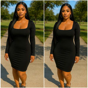 “Kelsey” Lightweight Long Sleeve Mini Dress