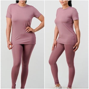 “Violet” Soft Purple 2 Piece Legging Set