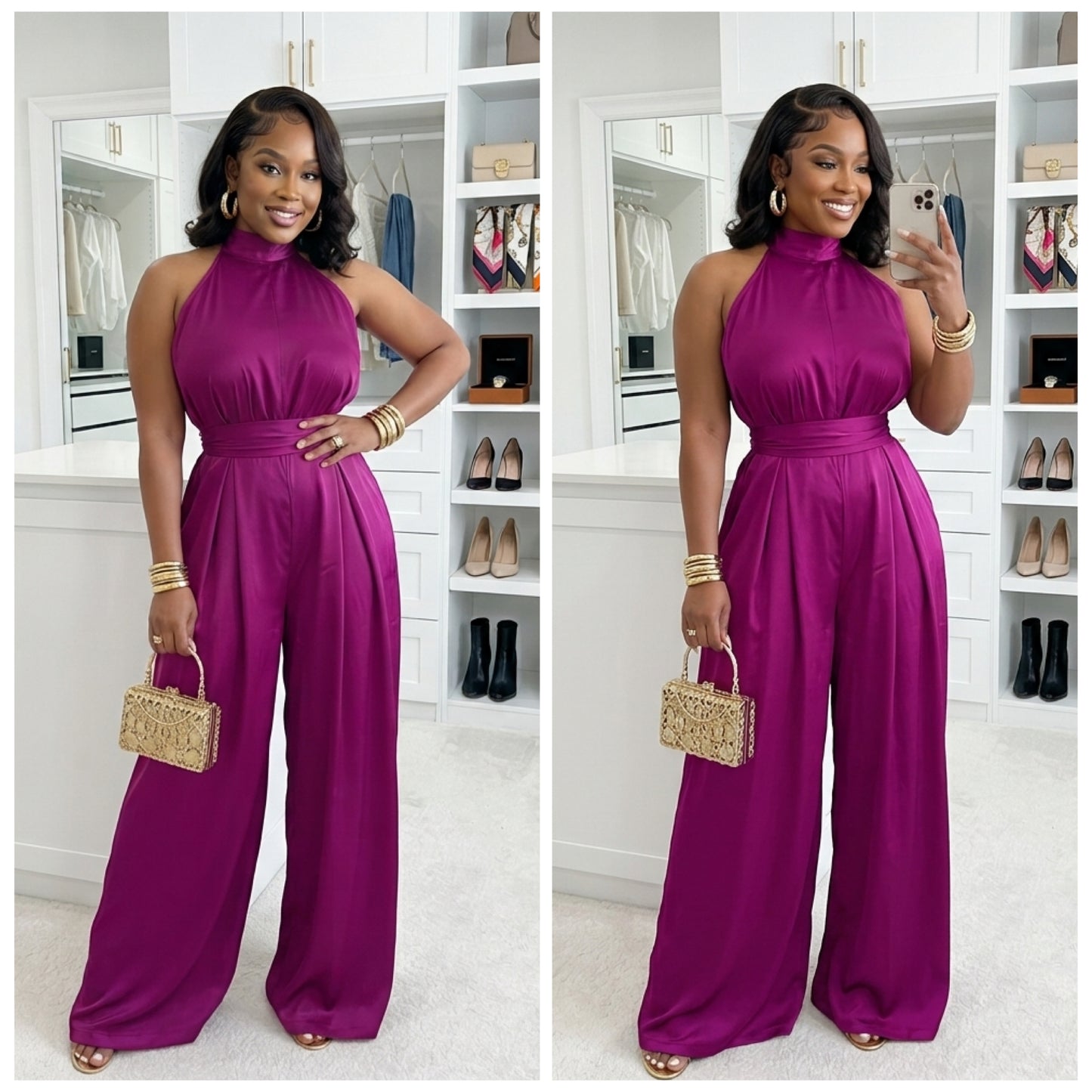 “Libra” Wide leg Jumpsuit