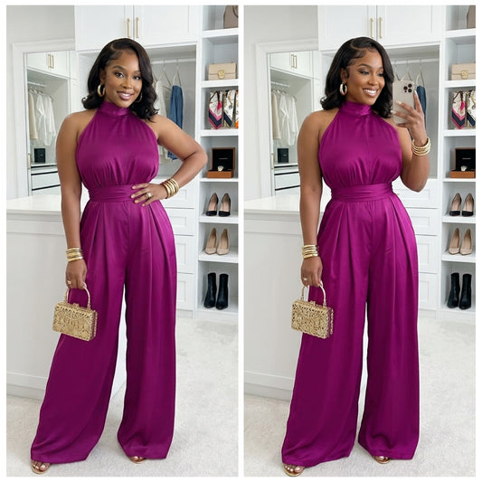 “Libra” Wide leg Jumpsuit