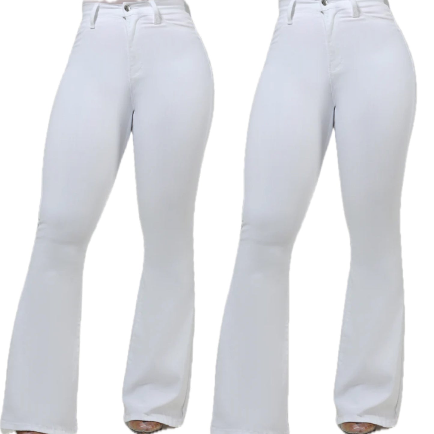 “Tasia” Bell Wide Leg High Waisted Jeans