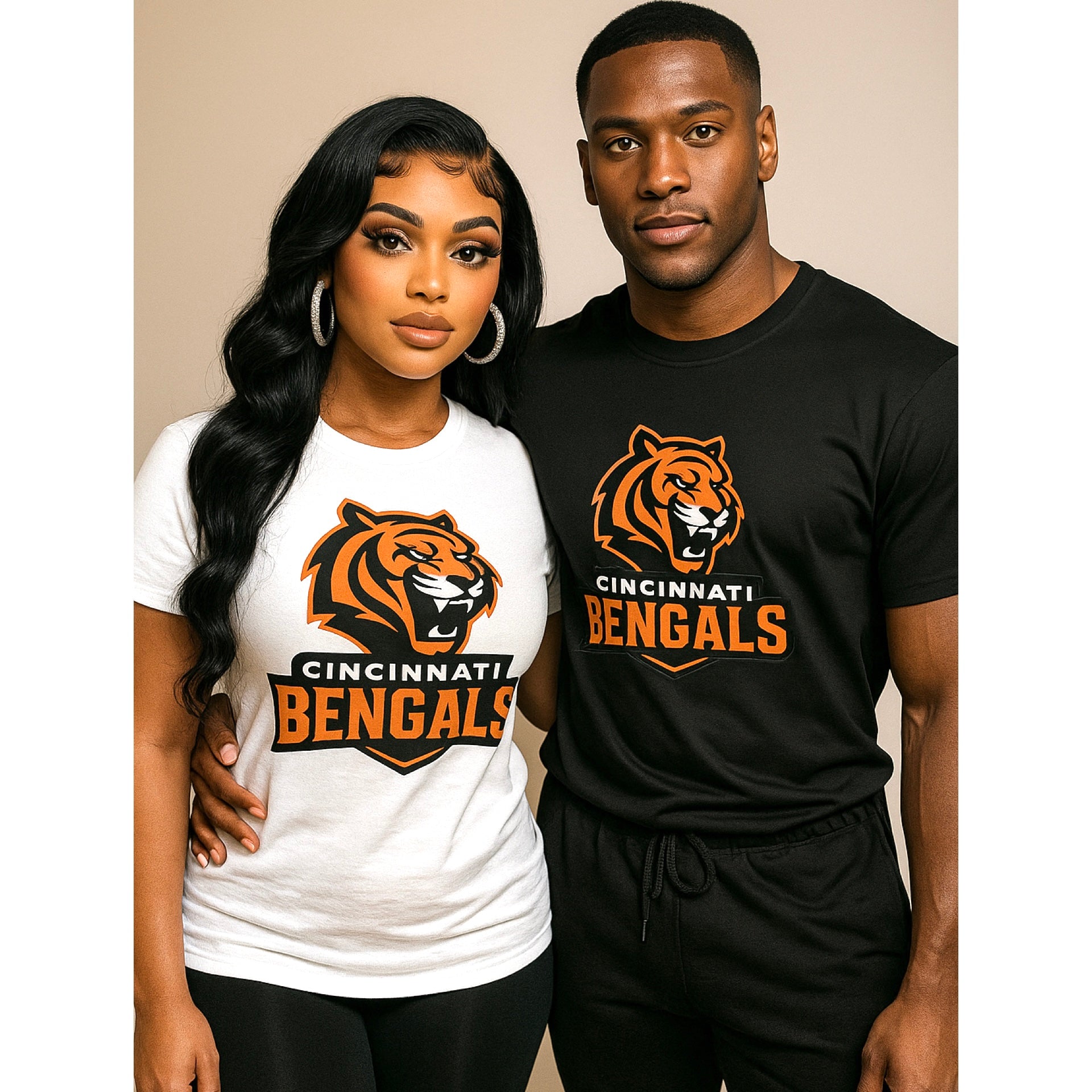 “Tiger” Cotton Unisex Tee Shirt (1-3 business day turnaround timeframe)