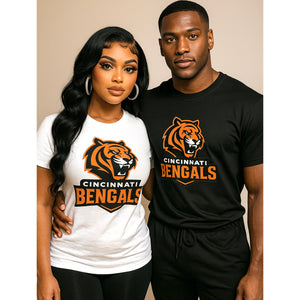 “Tiger” Cotton Unisex Tee Shirt (1-3 business day turnaround timeframe)