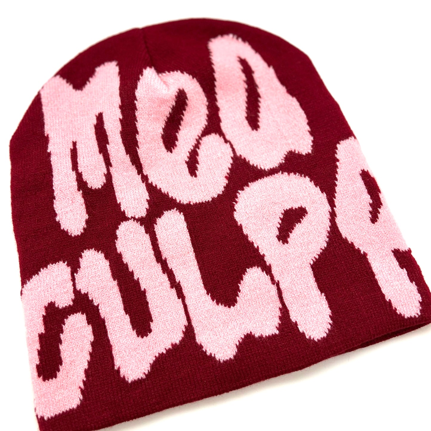 Print Knit Beanie Hat