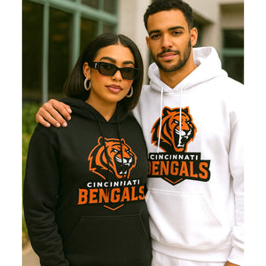 “Tiger” Cotton Unisex Hoodie (1-3 business day turnaround timeframe)