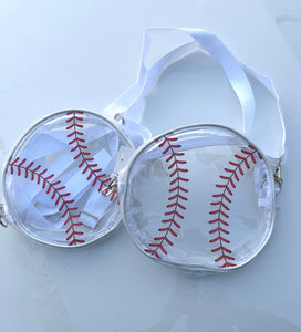 Stadium Approved Clear Baseball Crossbody Purse