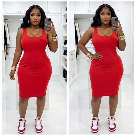 “Natalie” Plus Size Tank Dress