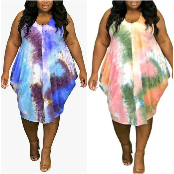 “Dream” Tie Dye Tank Dress