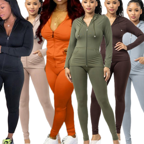 “Kickin It” 2 Piece Jacket & Legging Ari Set