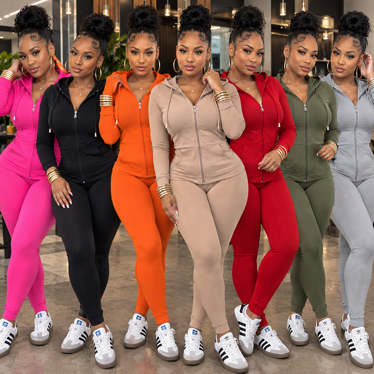 “Kickin It” 2 Piece Jacket & Legging Ari Set