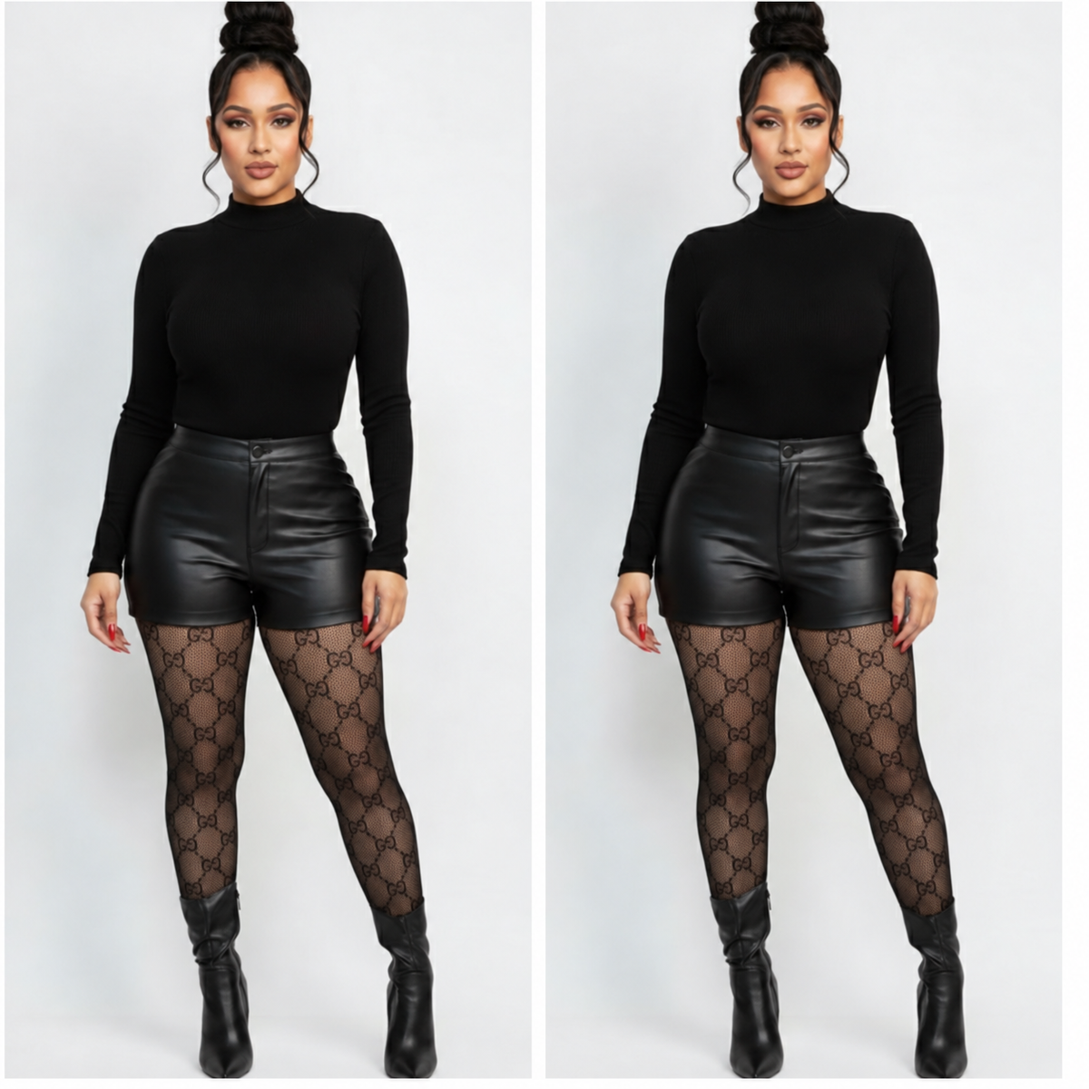 Print Fishnet Stockings