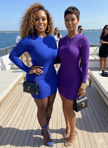 “Nunu” Ribbed Fitted Long Sleeve Mini Dress