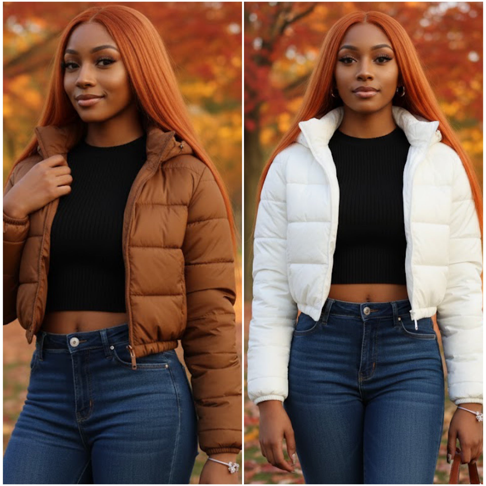 Crop Hooded Bubble Puffer Coat