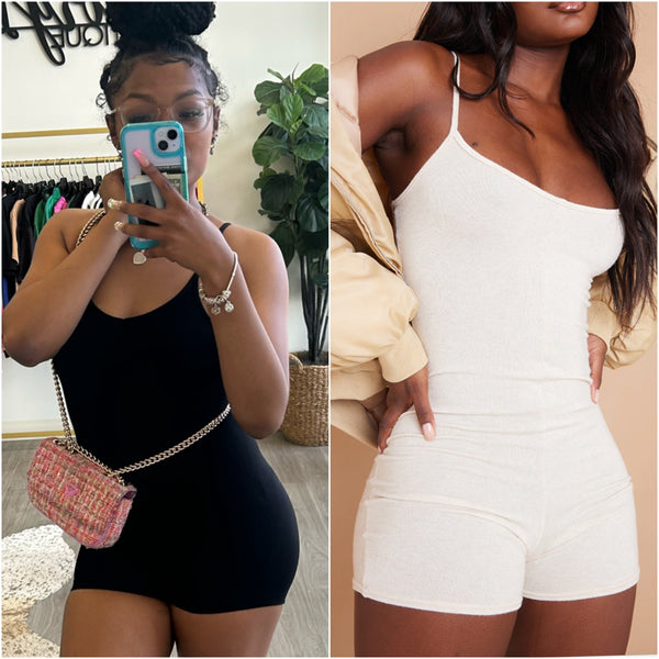 “Lil Bit” Ribbed Seamless Romper