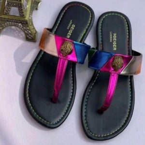 Rainbow Thong Sandals