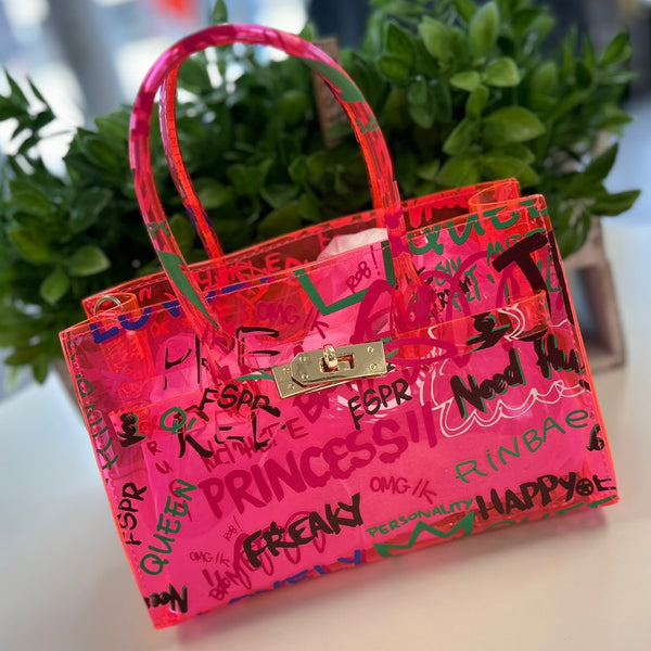 Plastic Graffiti Handbag