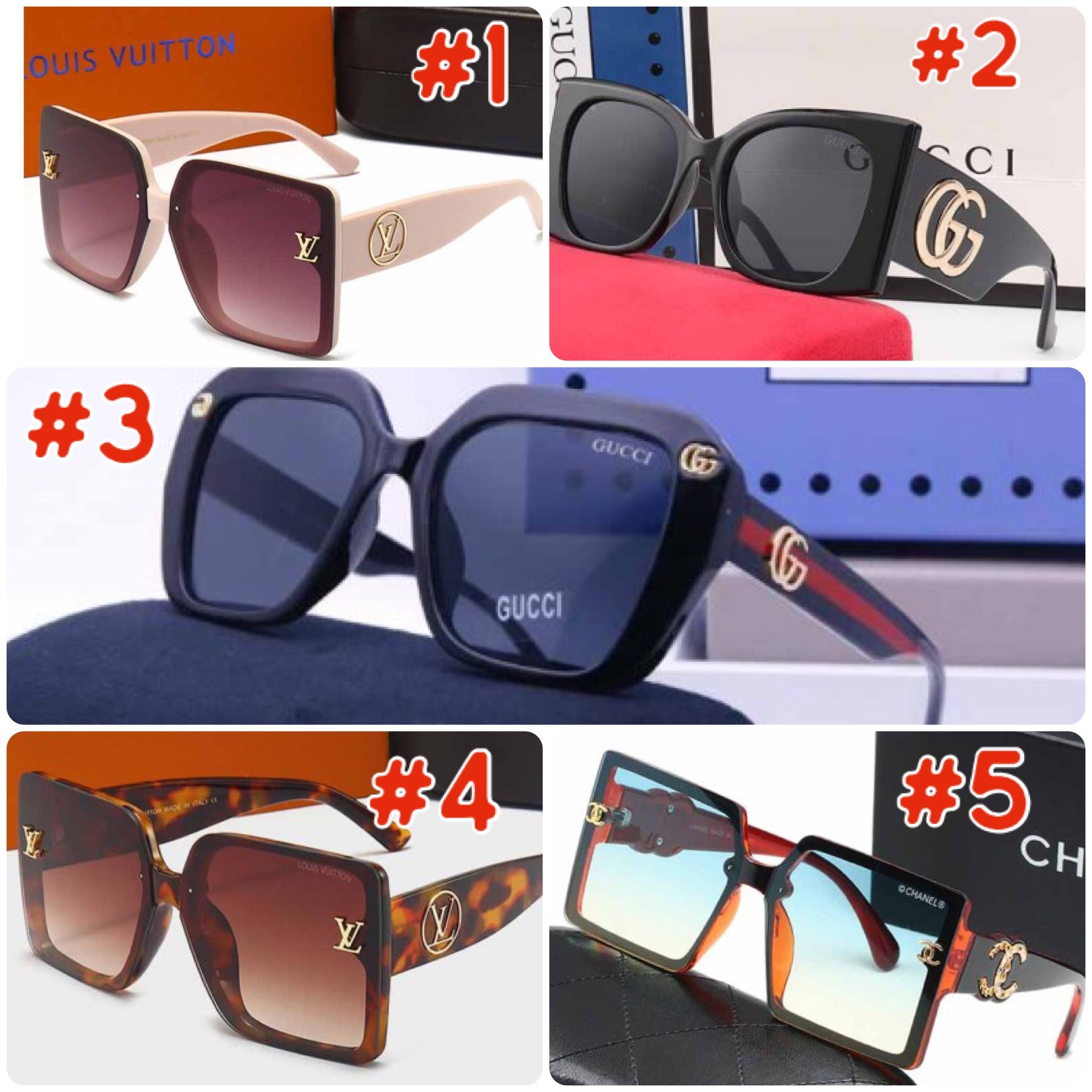 Plastic Frame Fashion Glasses