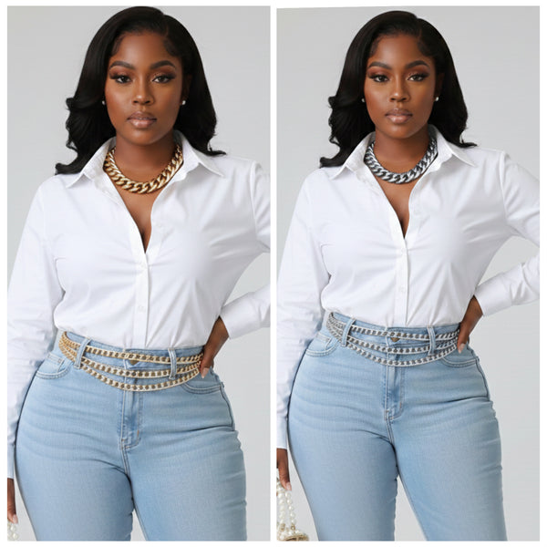 “Mega” Triple Link Chain Belt