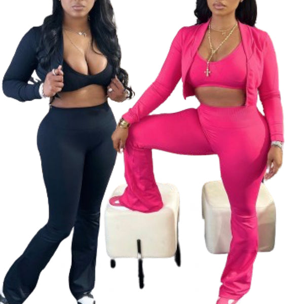 “Nikki” 3 Piece Stretch Yoga Set