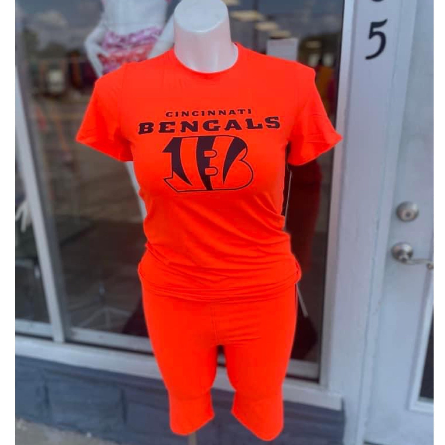 Orange 2 Piece Cincinnati Bengals Biker Set