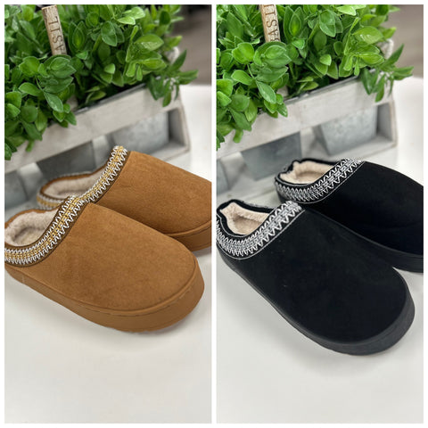 Faux Suede Indoor/Outdoor Lamb Insert Slippers