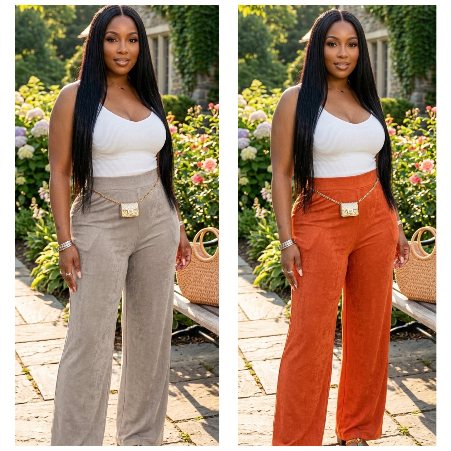 “Marquita” Slinky Wide Leg Stretch Pant