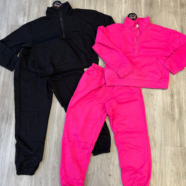 “Tianna” Fleece 2 Piece Jogger Set