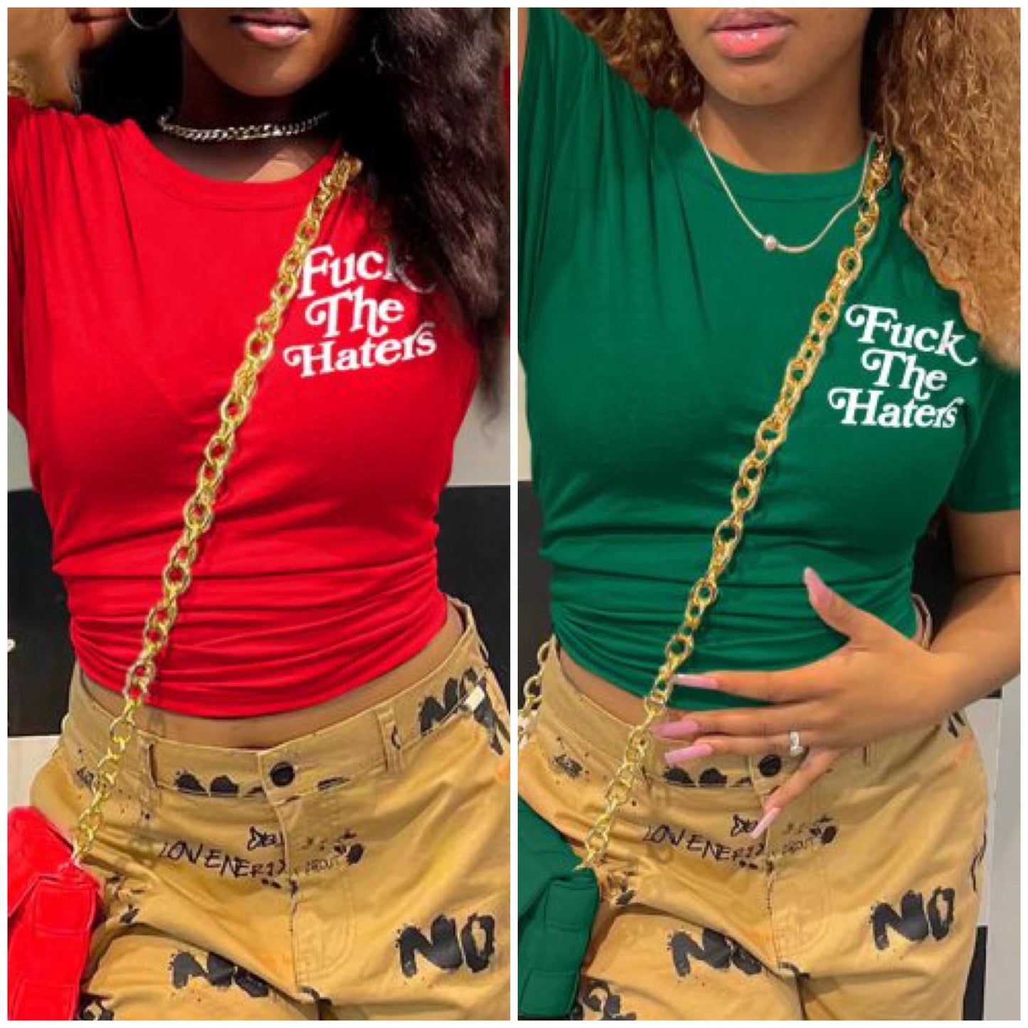 “The Haters” Short Sleeve Graphic Print Tee Shirt