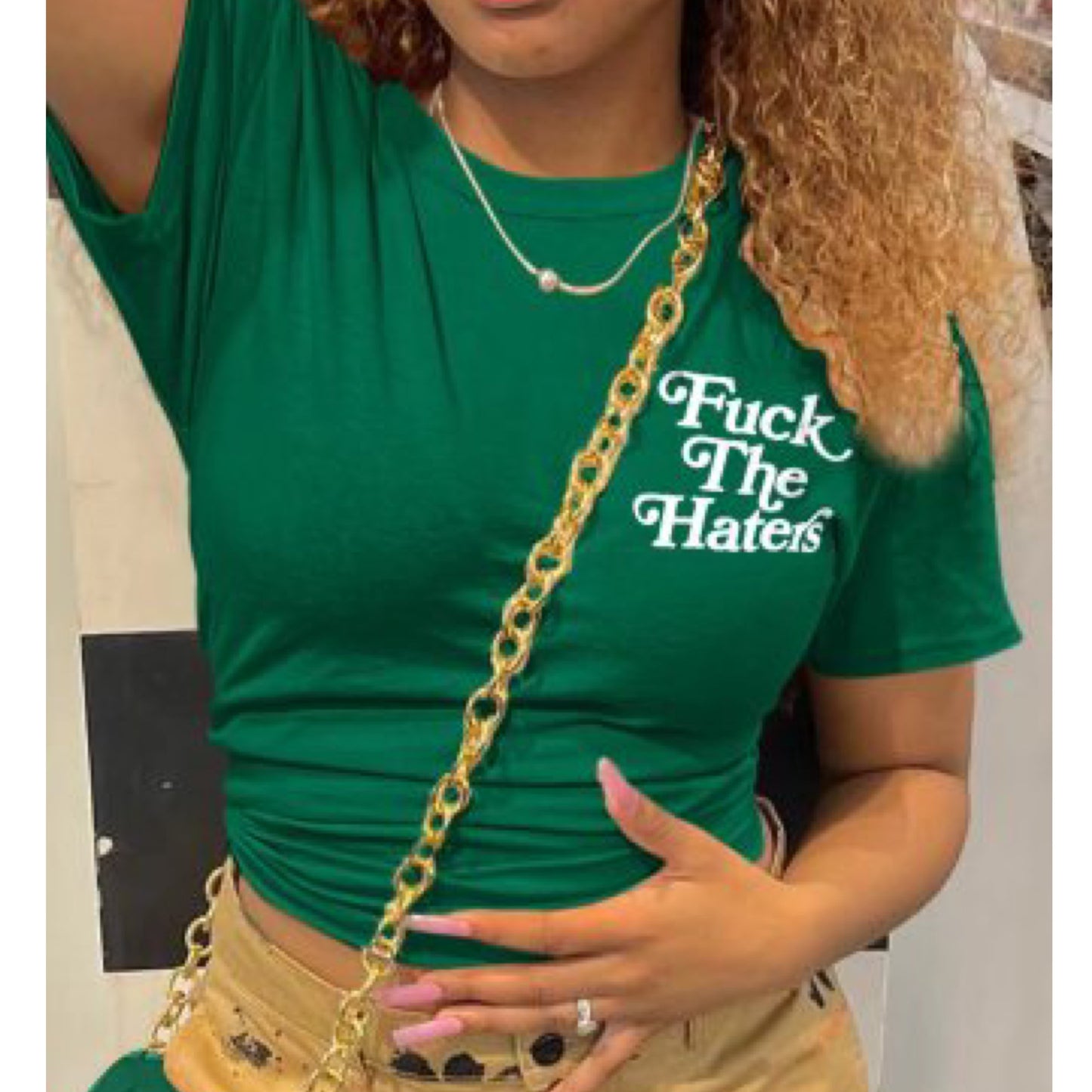 “The Haters” Short Sleeve Graphic Print Tee Shirt