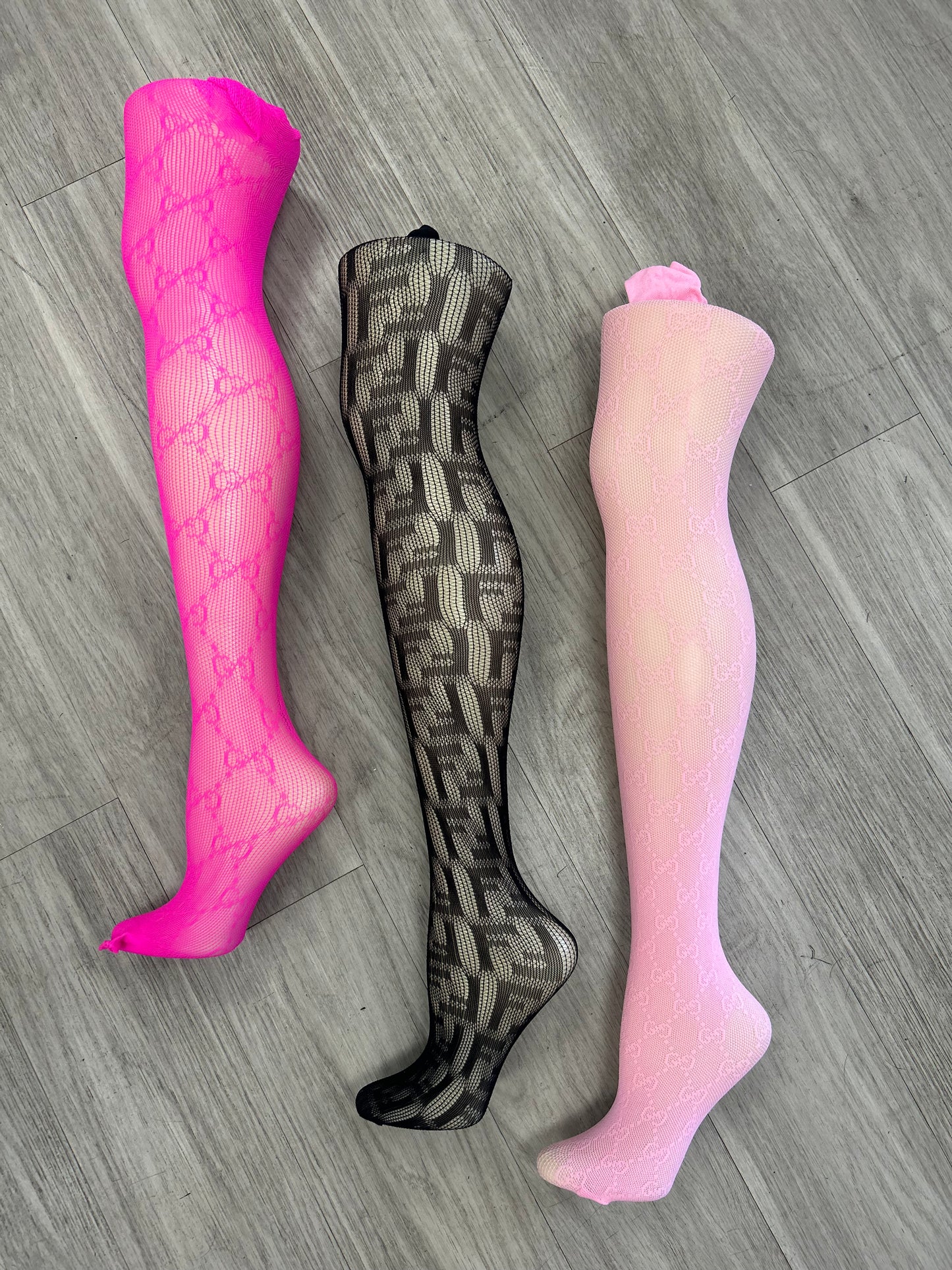 Print Fishnet Stockings
