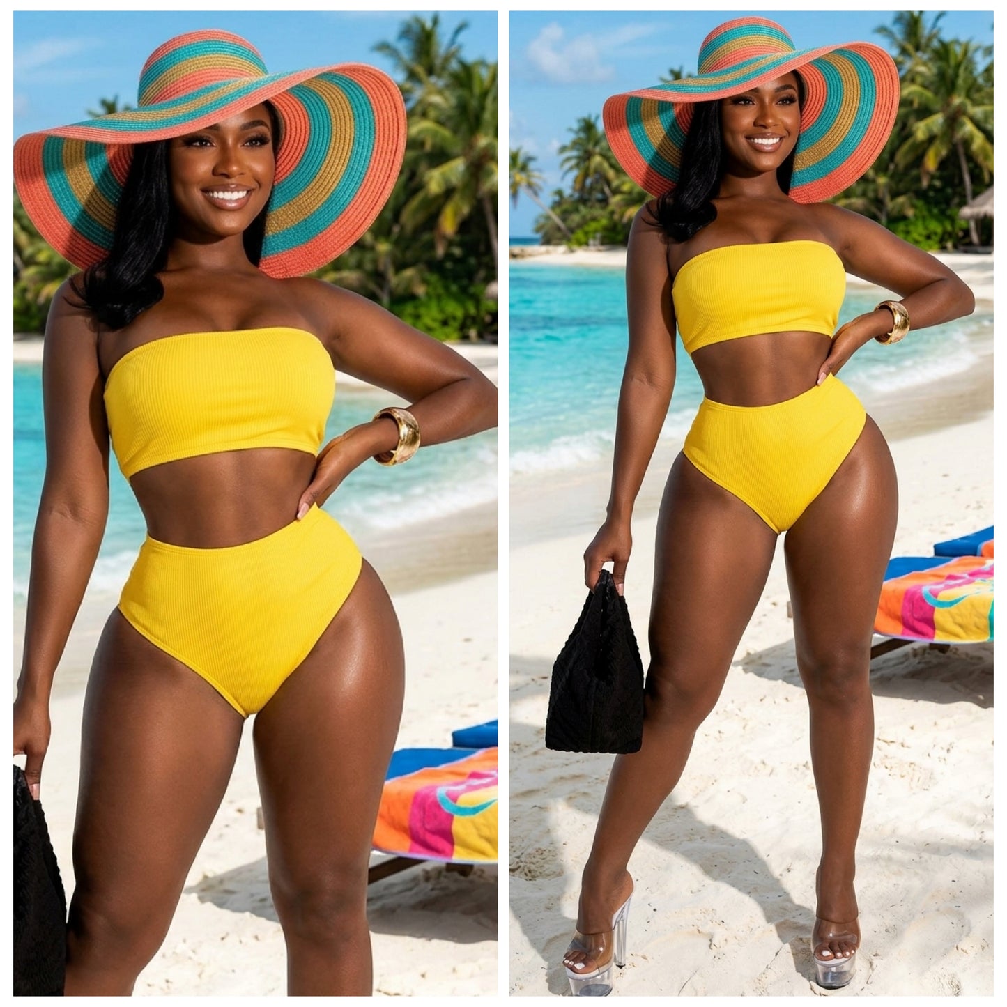 “Remi” 2 Piece Bandeau Swimsuit