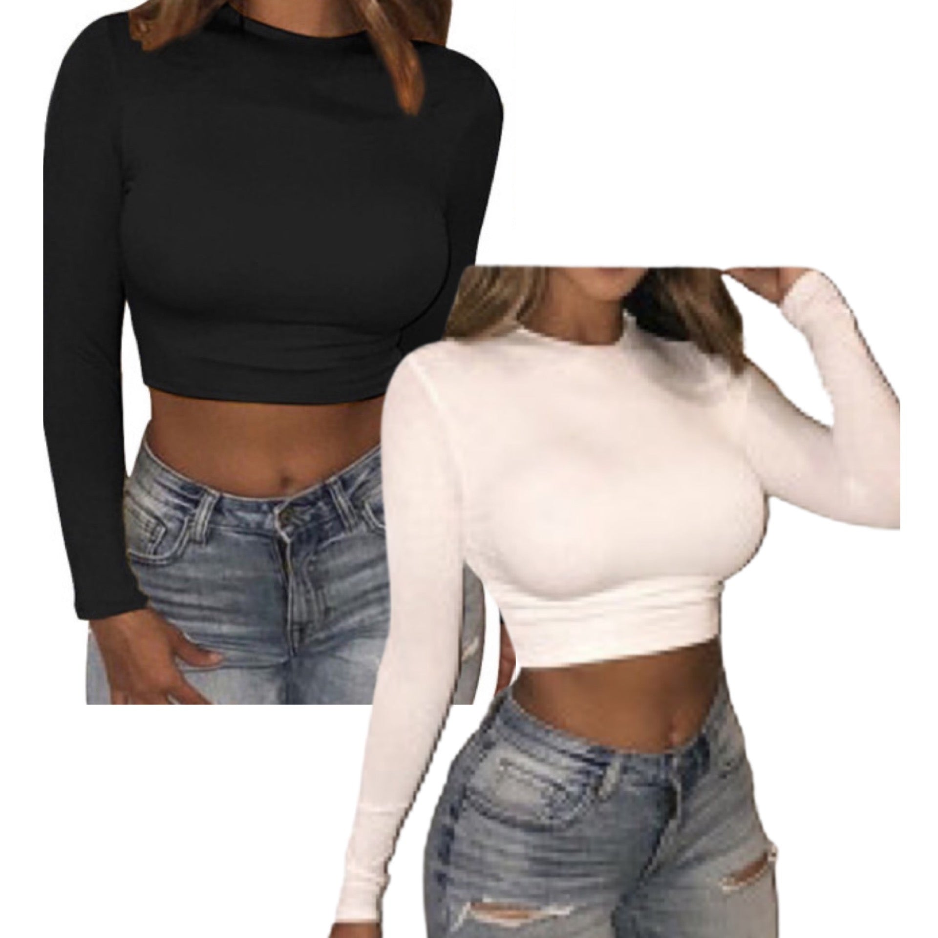 Long Sleeve Lightweight Stretch Crop Top