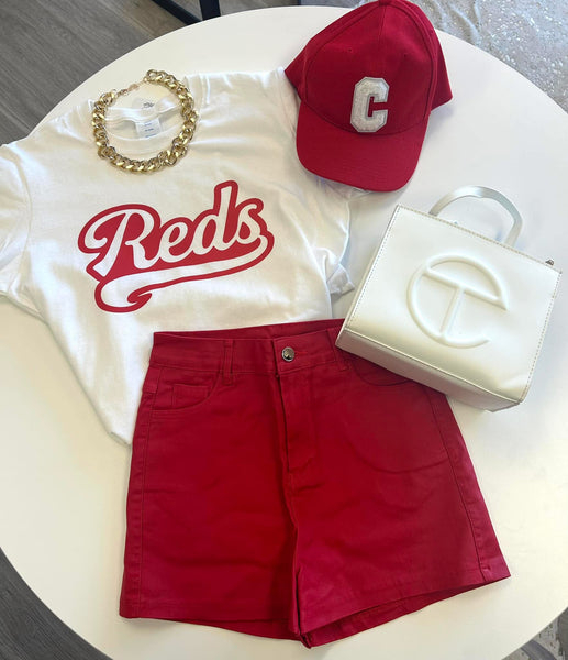 Red C Initial Baseball Hat