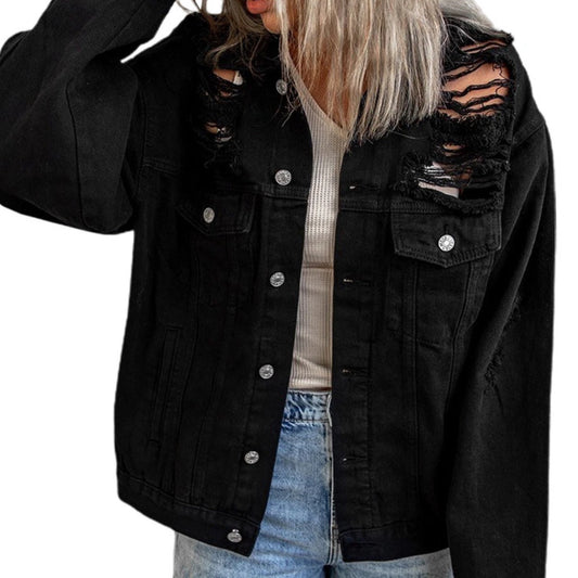 Distressed Denim Jacket