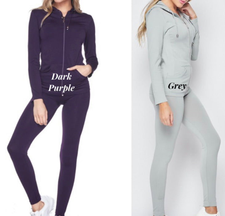 “Kickin It” 2 Piece Jacket & Legging Ari Set